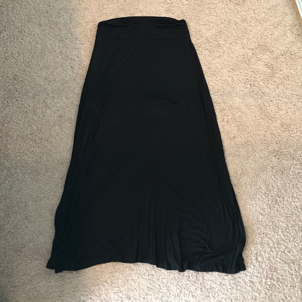High waisted maxi skirt
